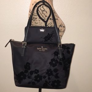 Kate Spade Nylon Velvet Embellished Purse & Wallet